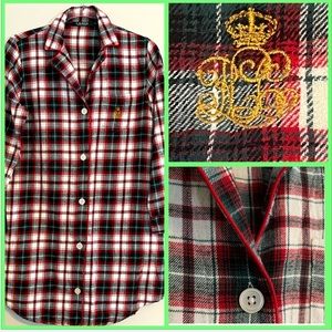 RALPH LAUREN | Med | tartan | Night Shirt
